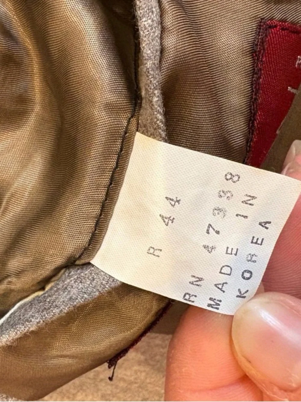 Vintage Sasson Brown Taupe 100% Wool Blazer Men’s 44 Classic Sport Coat